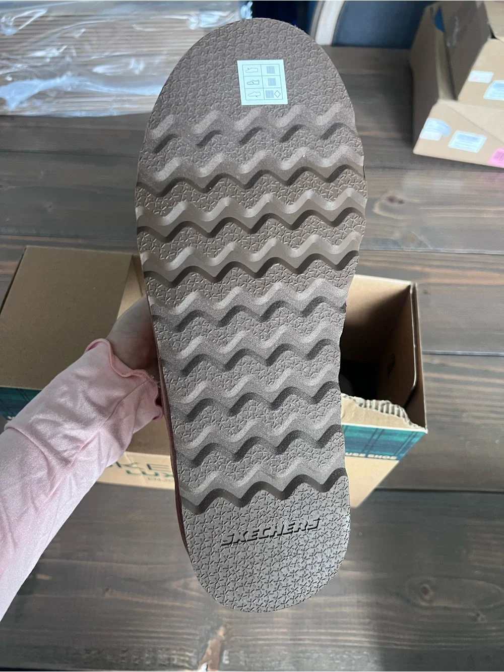 Skechers Luxe Foam Slip-On Loafer house shoe
